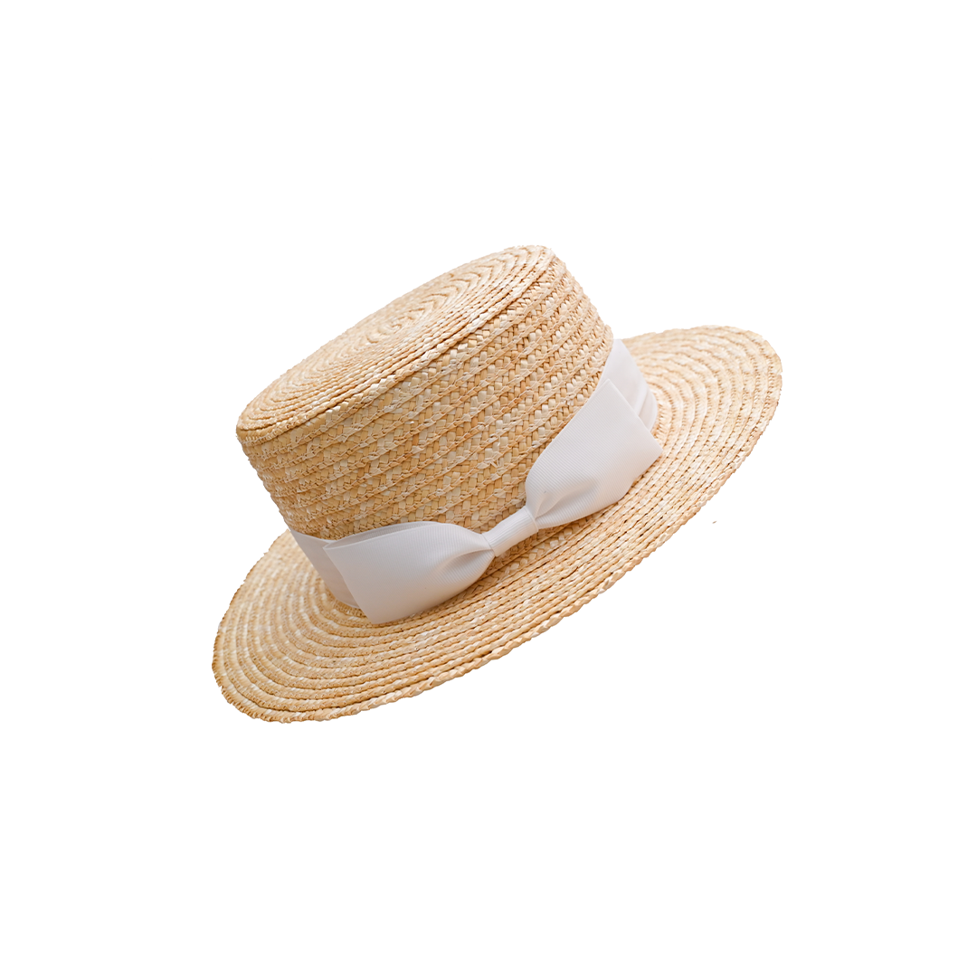 Panama top boater hat
